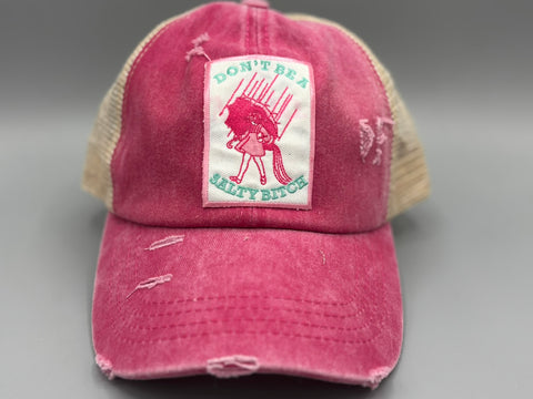 🧂 “Don’t Be a Salty B*tch” Ponytail Trucker Hat