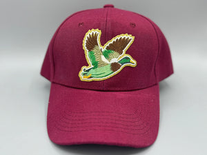 🦆 The Duck Hat – Maroon Cap