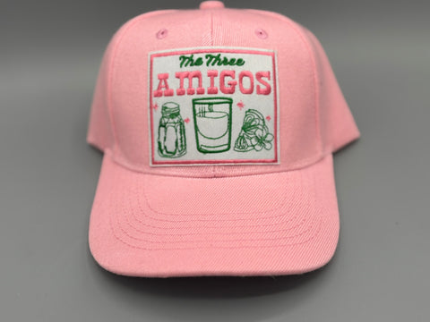 🌸 The Three Amigos – Pink Trucker Hat