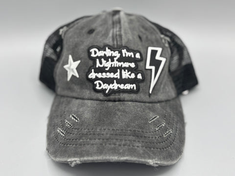 💋 “Nightmare x Daydream” Ponytail Trucker Hat